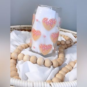 Heart Cookies 16 oz cup